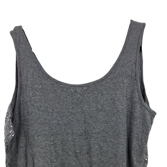 Lane Bryant Gray Sequin Scoop Neck Tank Top Plus Size 18/20 Party Night Out Glam - Picture 7 of 9